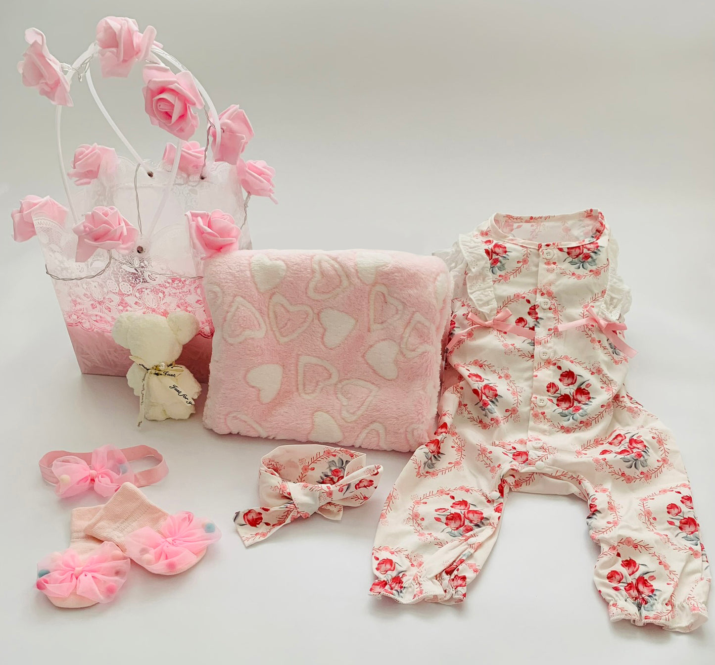 Cute Baby Girl Gift Bag | Pink