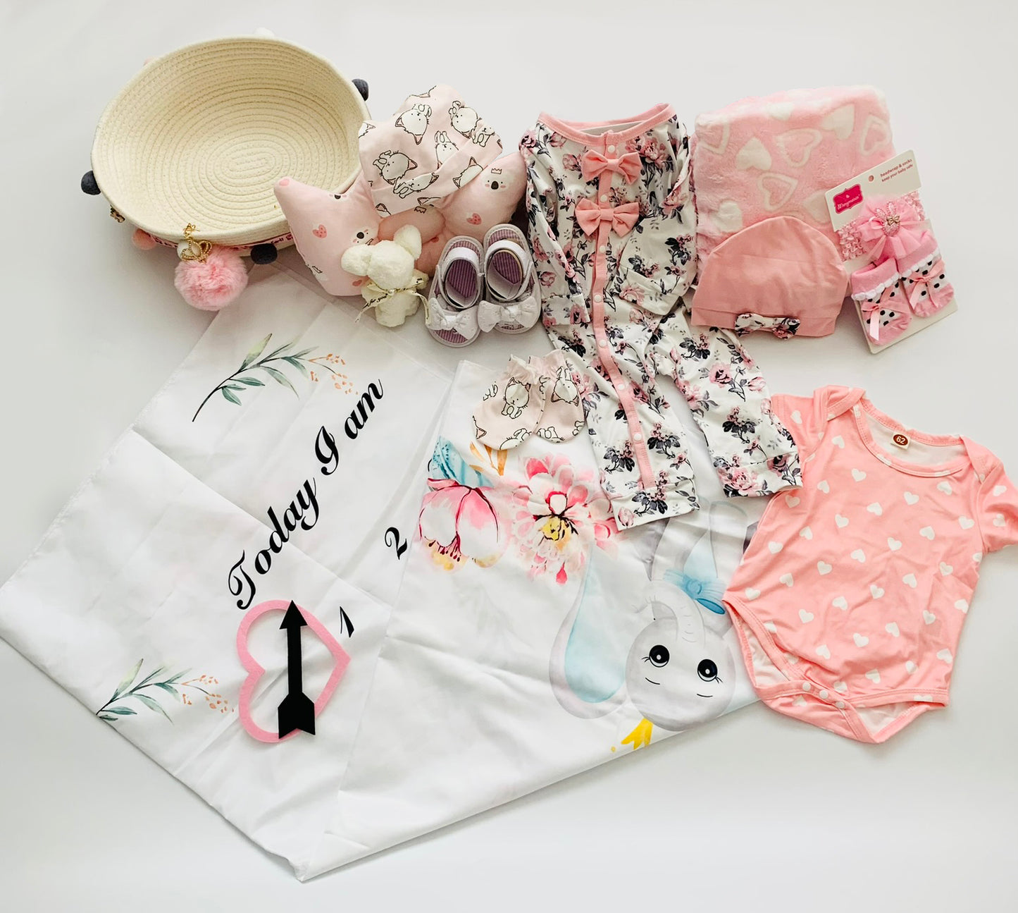 Baby Girl Ultimate Gift Basket | Pink