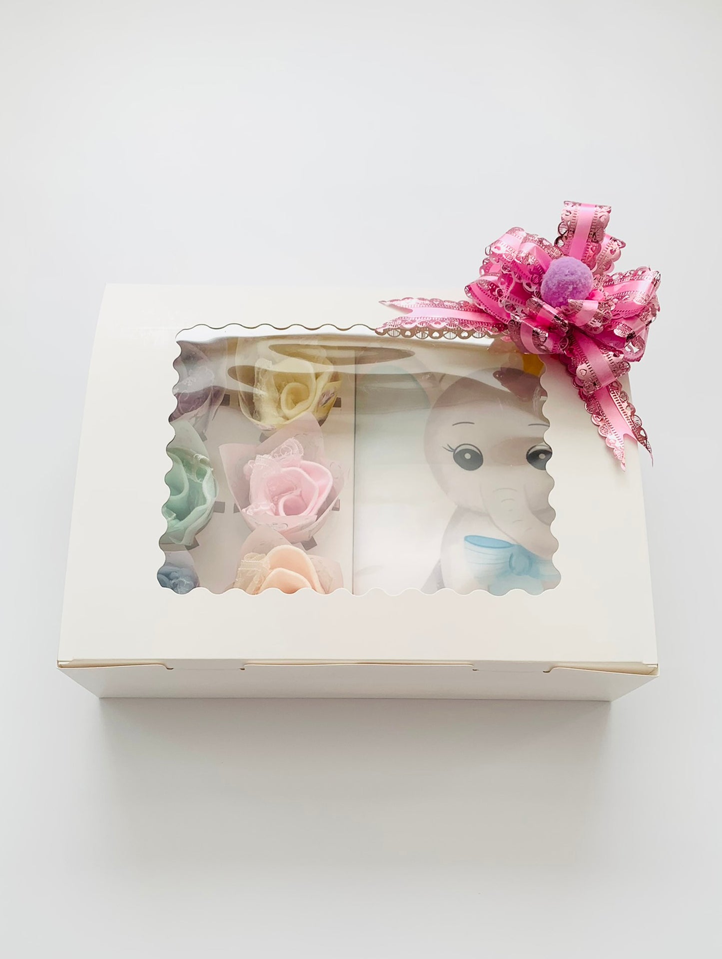 Baby Girl Growth Photography Blanket & Socks Gift Box