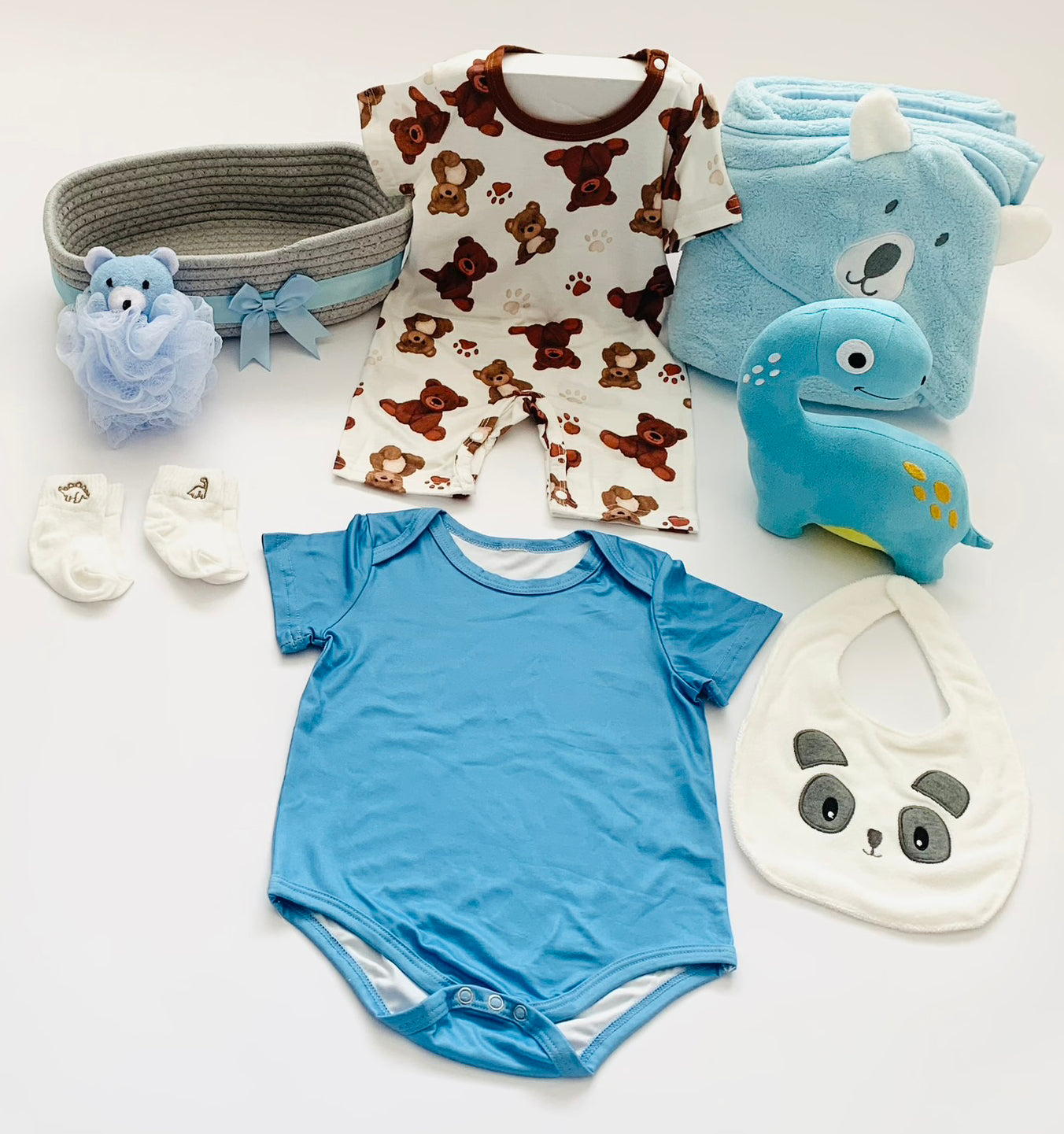 Baby Boy Gift Basket | Dinos & Bears