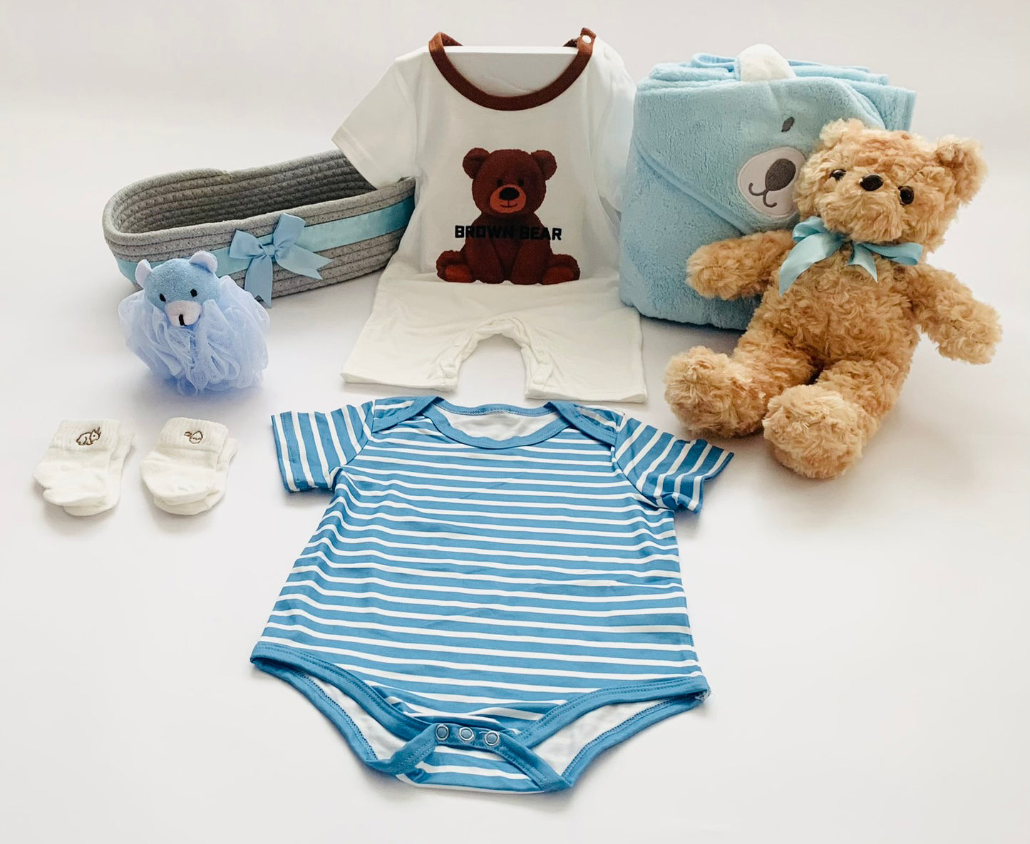 Baby Boy Gift Basket | My First Teddy