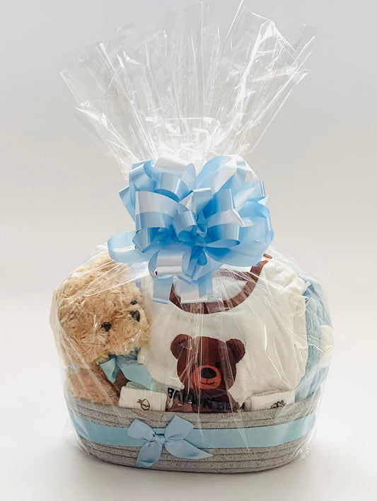 Baby Boy Gift Basket | My First Teddy